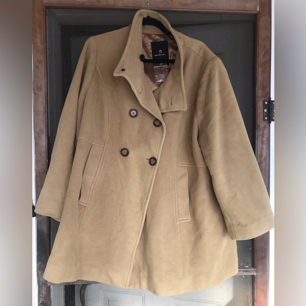 Laura Plus size Wool and Cashmere coat